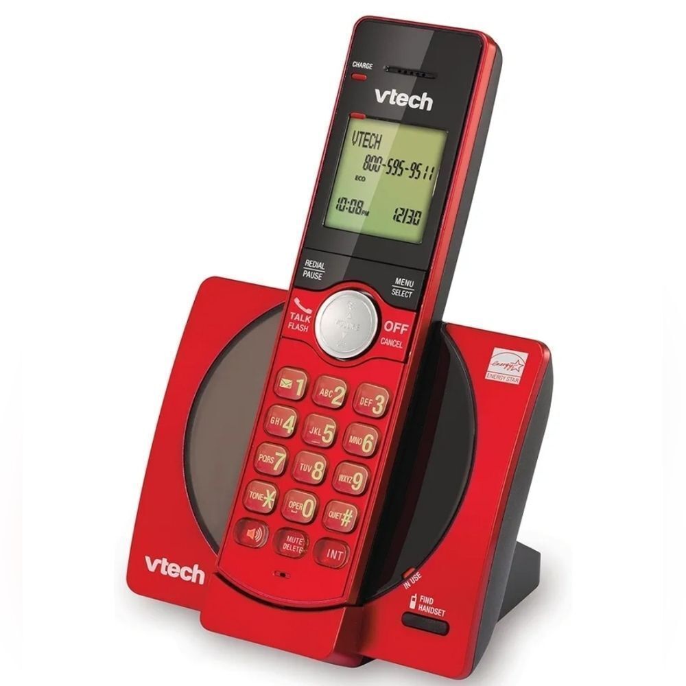 💜NIB VTech Red Cordless Phone w/Caller ID